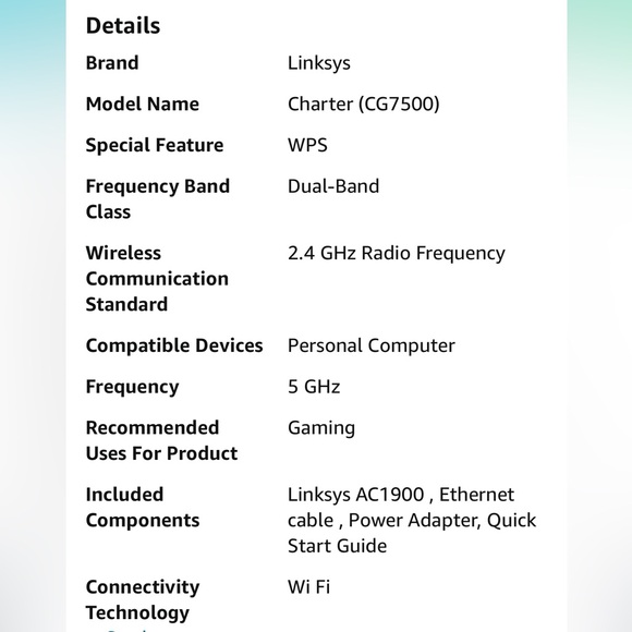 ❣️2/$45❣️Linksys High Speed AC 1900 Cable Modem Router - Picture 9 of 9